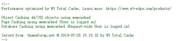 wordpress 配置 memcached缓存成功