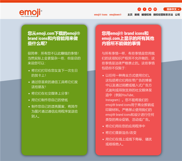 没有版权的Emoji表情！居然能被这网站拿来卖钱